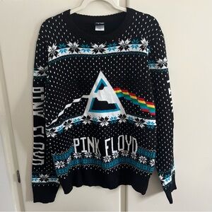 Pink Floyd Dark Side Of The Moon Holiday Gift Xmas Ugly Christmas Sweater Size L
